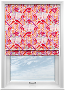 Faded Glamour, Fairground Stripe - Roman Blind